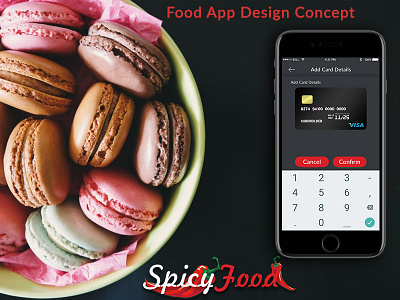 Food App Add Card Details Screen