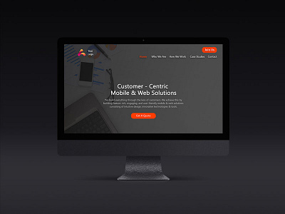 Website Design css dark design html mac web website