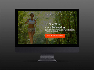 Fitness Website Design fitness html5 mac webpage website yoga