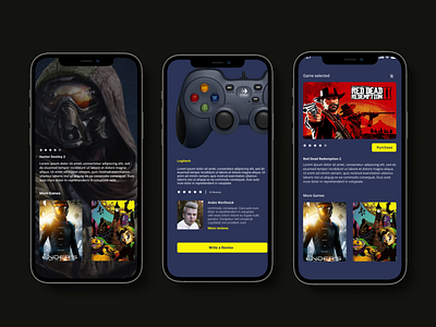 Gaming App assignment app design illustration typography ui ux