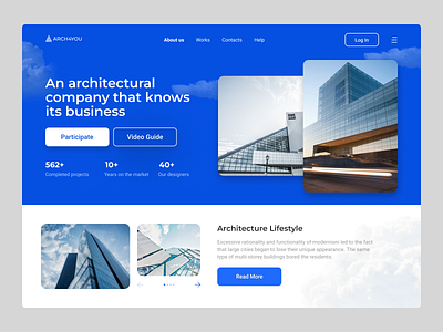 Architecture in real life appearance architecture construction design inspiration lending page logo ui ux