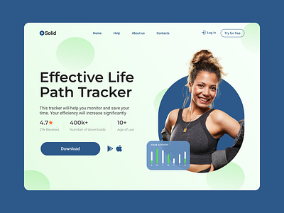 Movement card be ahead design health healthy way of life lending page life sport sports bracelet ui ux