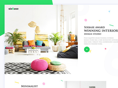 Landing page design for interior design bala ux furniture landing landing page minimal product redesign shop theme ui ux web