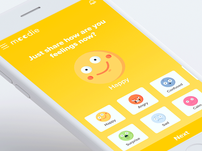 Mood Sharing Interaction Design animation app bala ux mood branding colorful illustration interaction social ui ux vector