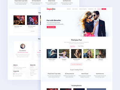 Dating Landing Page Design