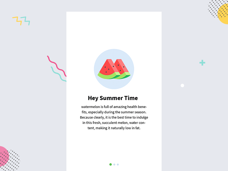 Onboarding mobile app animation