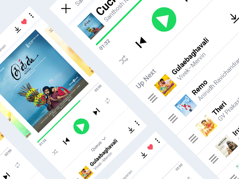 Music mobile app design