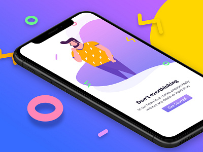 Onboarding screen for mobile app app bala ux branding button clean color colorful creative design gradient illustration minimal mobile onboarding onboarding screen onboarding ui typography ui uidesign ux