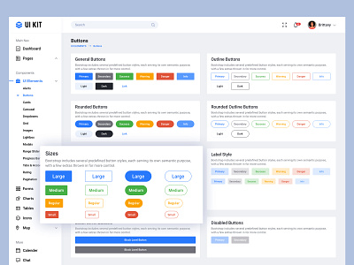 Buttons UI design