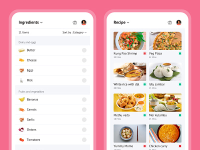 Food receipe sharing app