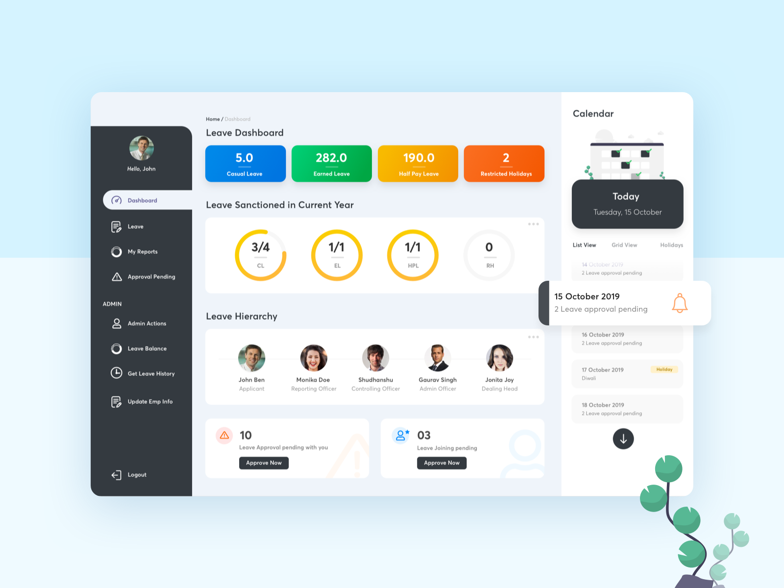 leave-dashboard-by-mukesh-bharti-on-dribbble