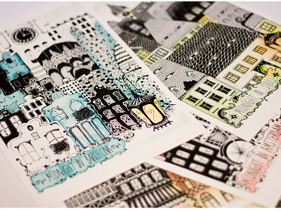 Midnight in Barcelona barcelona cities frankfurt germany illustration ink midnight romania sibiu