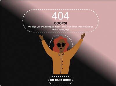 DailyUI 404 Page 008 404page dailyui dailyuichallange il illustration