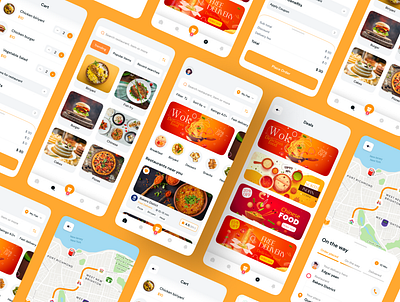 Food Delivery IOS Application android app appdesign best branding delivery food food delivery app illustration ios swiggy uiux zomato