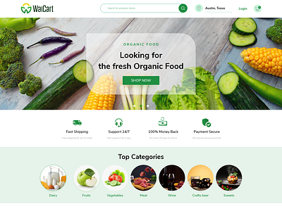 Waicart Website Landing Page