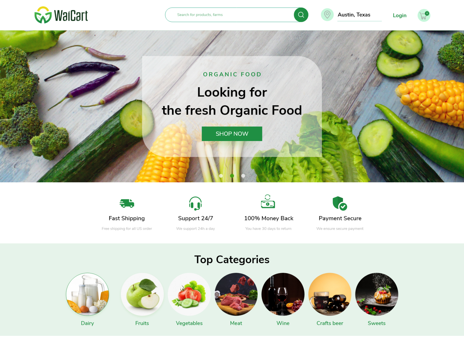 Waicart Website Landing Page By Hopium Labs On Dribbble