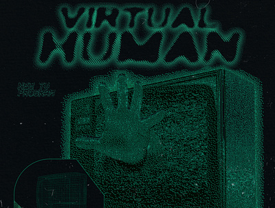 VIRUTAL HUMAN design illustration