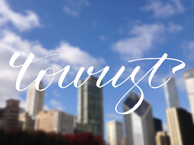 Tourist lettering personal project typography