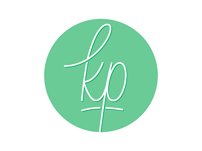 Hey, I'm Still Not Katie! blog design logo monogram typography