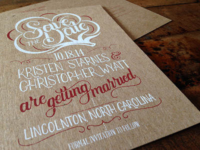 They really are getting married! stationery typography wedding
