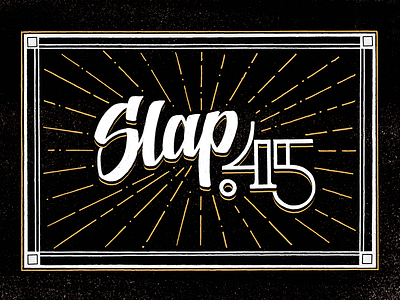 Slap .45 design game hand drawn kickstarter typography western