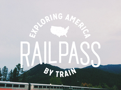 Railpass branding design logotype typography