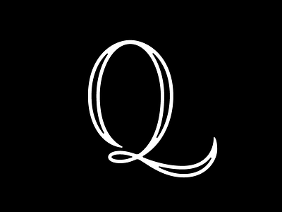 Q design letter typography