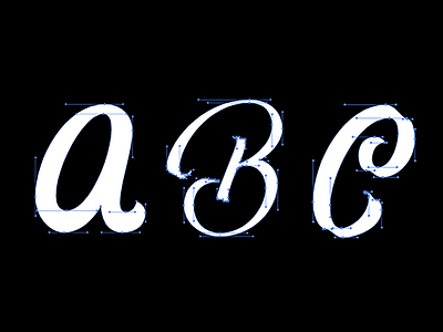 Practicing my ABCs design letter typography