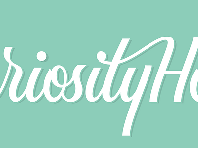 -riosityH brush type lettering typography vector