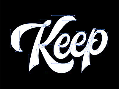 Keep 'em Coming! lettering typography vector wip