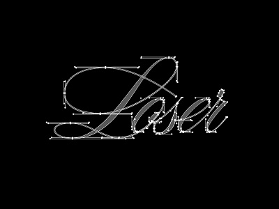 Pretty Little Loser bezier lettering typography vector wip