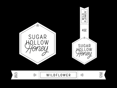 Sugar Hollow Honey honey labels packaging