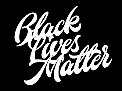 Black. Lives. Matter. blacklivesmatter brush type ipad lettering lettering script