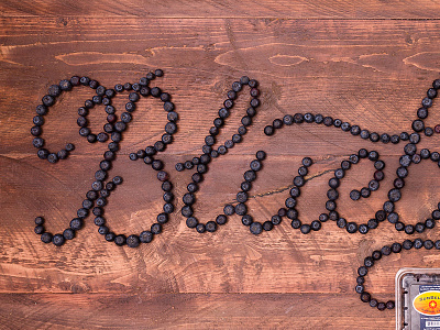 Blue- food lettering food typography lettering typography