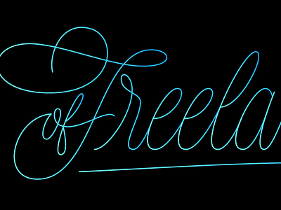 A Year of Freelancing design freelance lettering script type vector