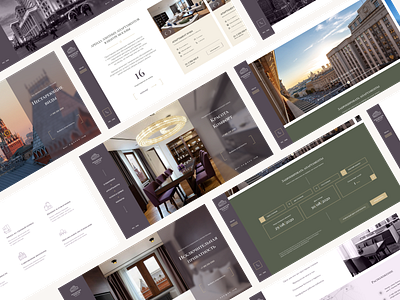 Luxury apartment rentals design interface web design website