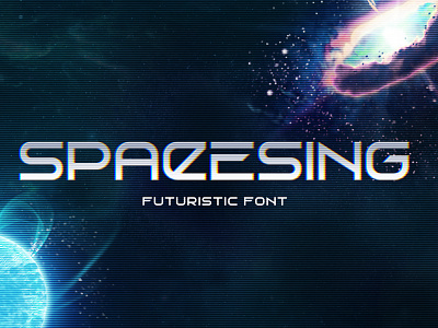 Spacesing. Futuristic font cosmic design font interface sci fi sci fi scifi space type typography ui vector