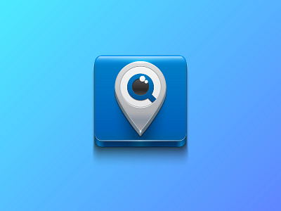 Icon for application See You app eye gps icon location navigation