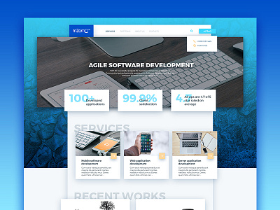 Landing page creative desing landing page uiux web