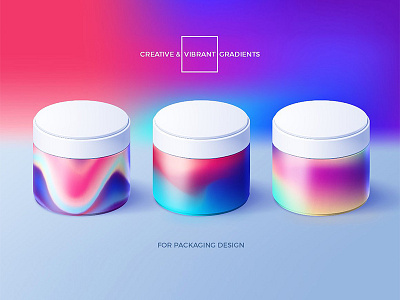 Creative & Vibrant Gradients Set package pattern texture