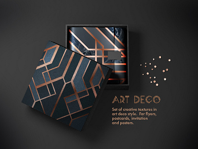 Art Deco Backgrounds for packagine art deco geometric geometry gold invitation ornament packagine pattern set vector vintage wedding