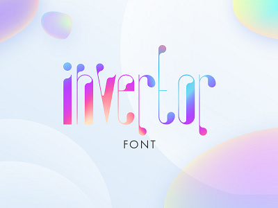 Invertor. Free font decorative font free freebie letters typeface typography