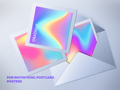 Creative & Vibrant Post cards blur bright creative flyer gradient poster vivid