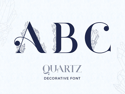 Quartz. Decorative Font