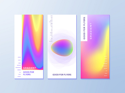 Creative & Vibrant Flyers blur bright creative flyer gradient poster vivid