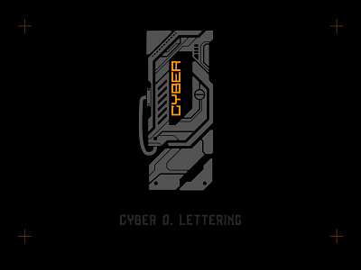 Cyber O. Lettering cyber cyberpunk design font future futurism icon illustration modern retro sci fi space tech technology typography vector