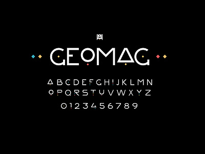 Geomag. Decorative vector font art deco branding design font geometric icon illustration letter logo sans serif type typeface typography ui vector