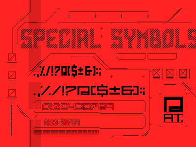 Cyber Grotesk Symbols 1980 cyber cyberpunk font future futurism game ui hud interface letter retro sanserif scifi tech technology typography vector