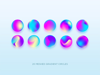 Gradient Circle 2 branding design gradient hologram holography illustration logo modern neon ui vector vivid