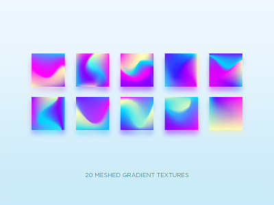 Gradients app branding design gradient hologram holographic holography illustration neon ui vector web